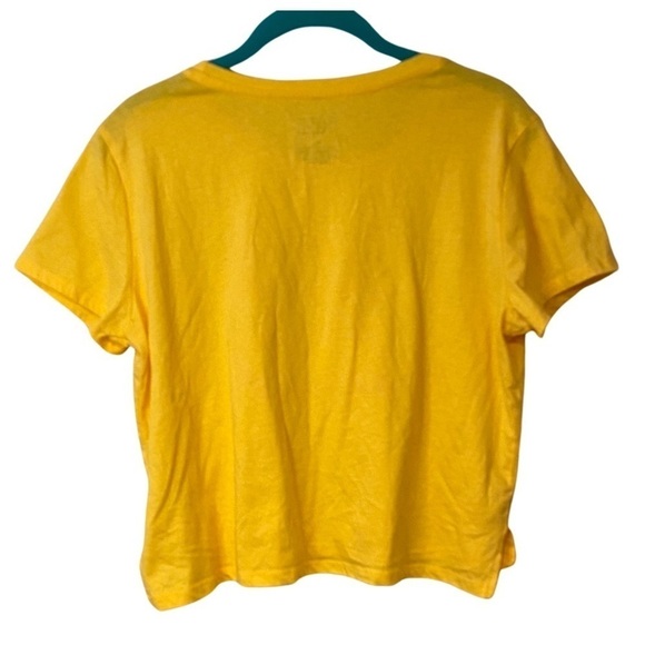FREEZE Stay Kind Yellow Crop Top Says Size XL Juniors ☀️ - Picture 6 of 10